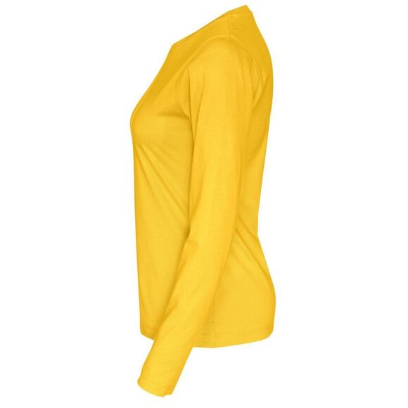 Cottover Womens/Ladies Long-Sleeved T-Shirt / Yellow - Picture 4 of 4